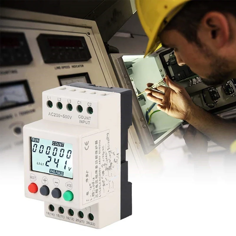 Three Phase Over Under Voltage Current Protector