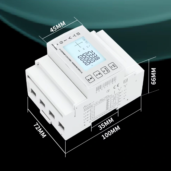 RS485 3 Phase Din Rail Digital Meter