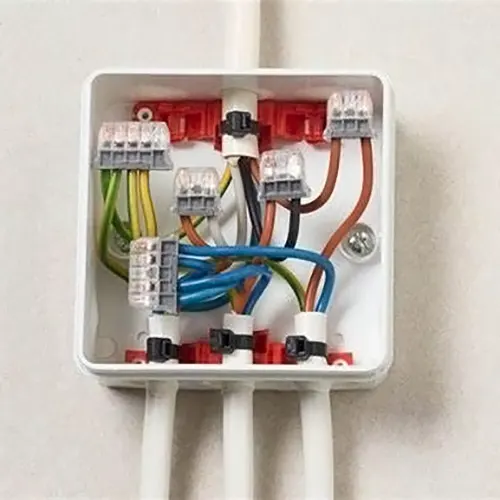 4 Way Small Plastic Electrical Enclosure Outlet Junction Box Wiring