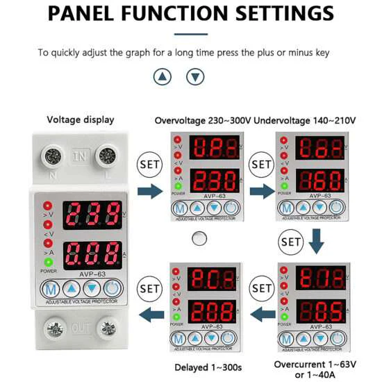 Adjustable Over Voltage Current Protectors