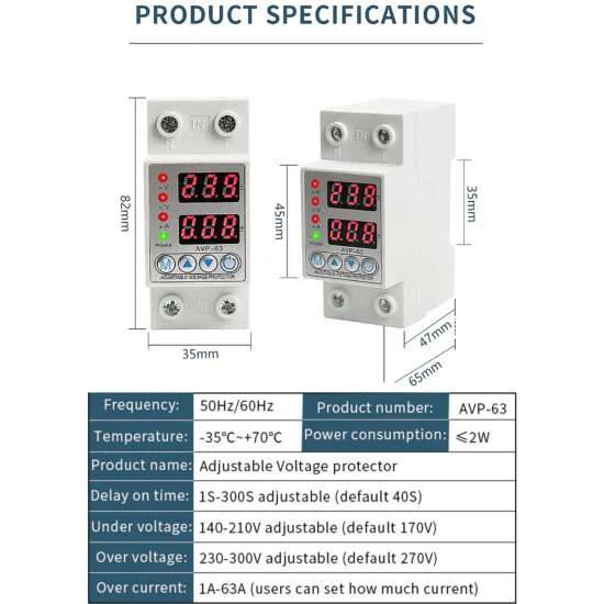 Adjustable Over Voltage Current Protectors
