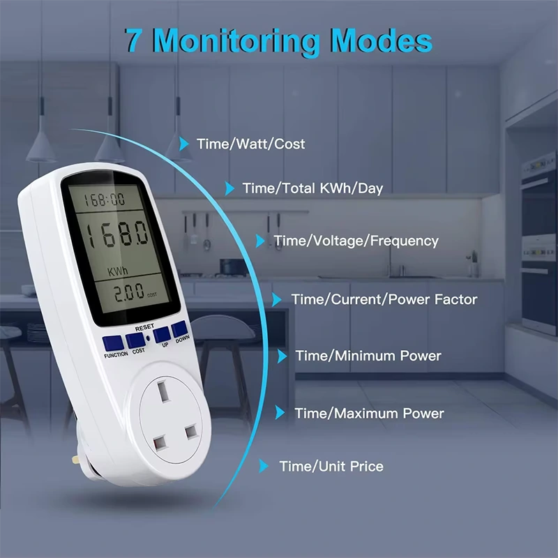 LCD Socket Energy Meter