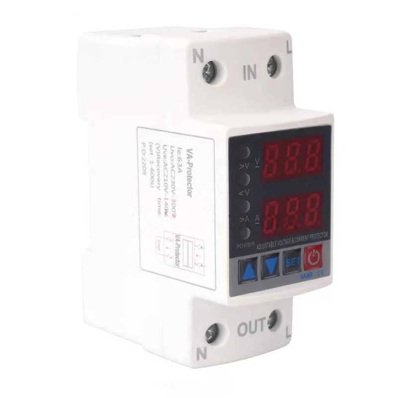 2P Dual Display Voltage And Current Protector